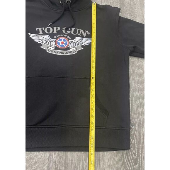 Top Gun "WINGS" Hoodie American Designed And Created Black‎ Men's Size M - Picture 8 of 10